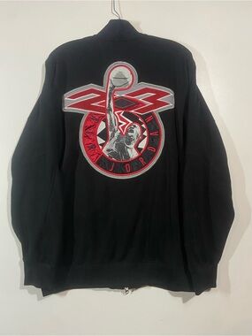 Y2K Jordan Men’s Black Pullover Full Zip Big Jordan Graphic